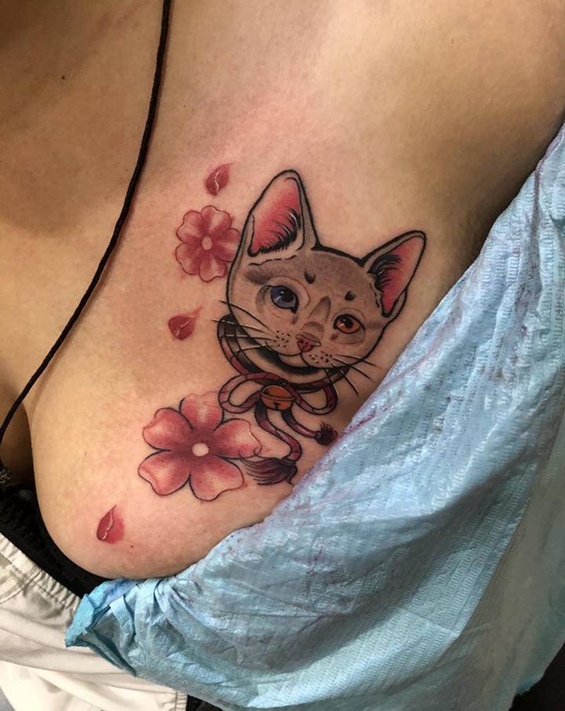 遮盖作品纹身图片_胸部腹部新传统老传统纹身图案