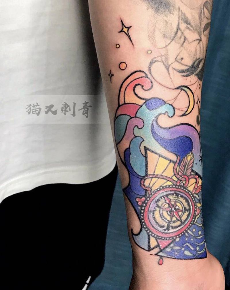 旧纹身修改添加纹身图片_水彩纹身图案