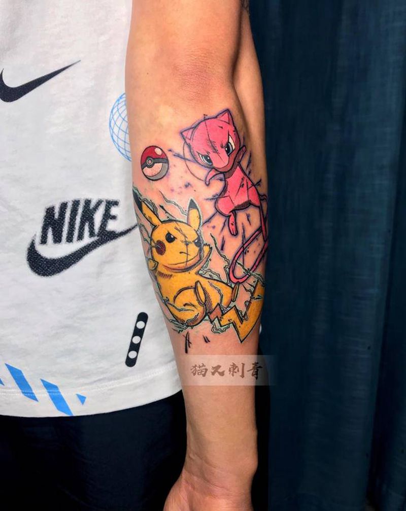 设计图稿纹身图片_手臂New School纹身图案