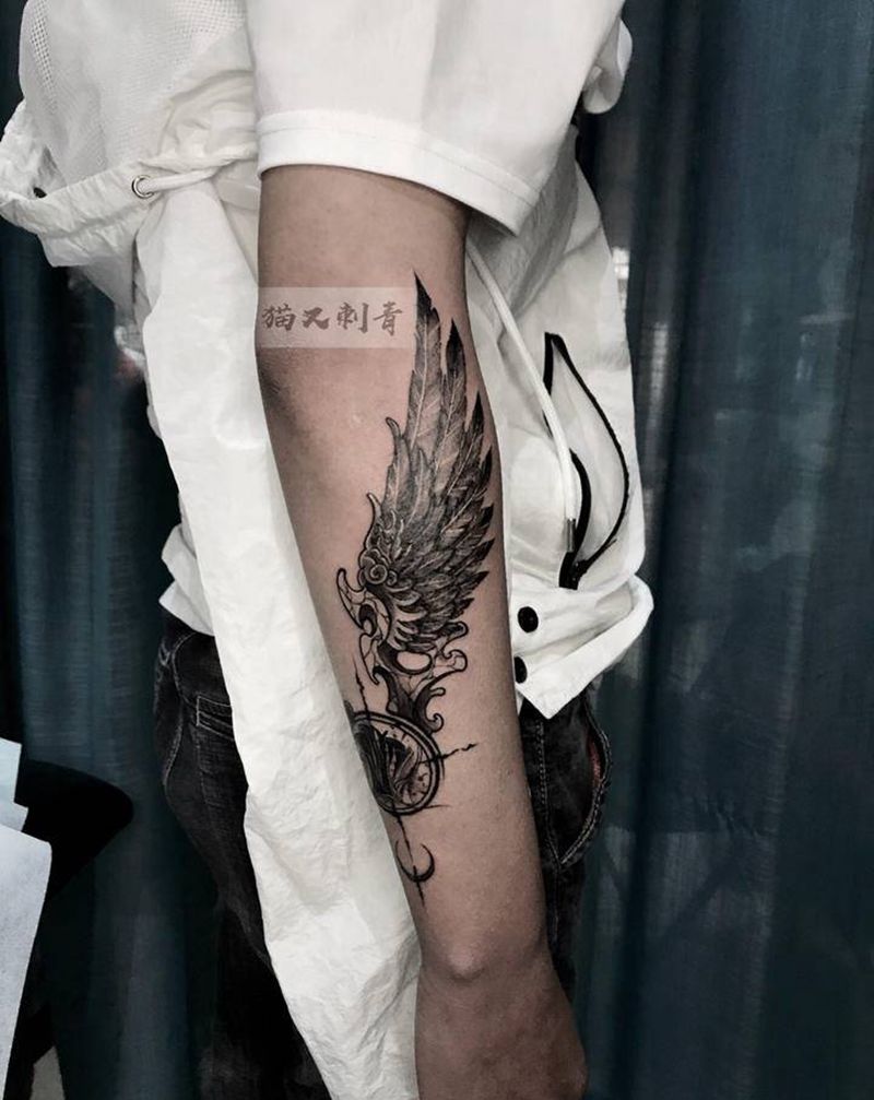 设计图稿纹身图片_手臂点刺纹身图案