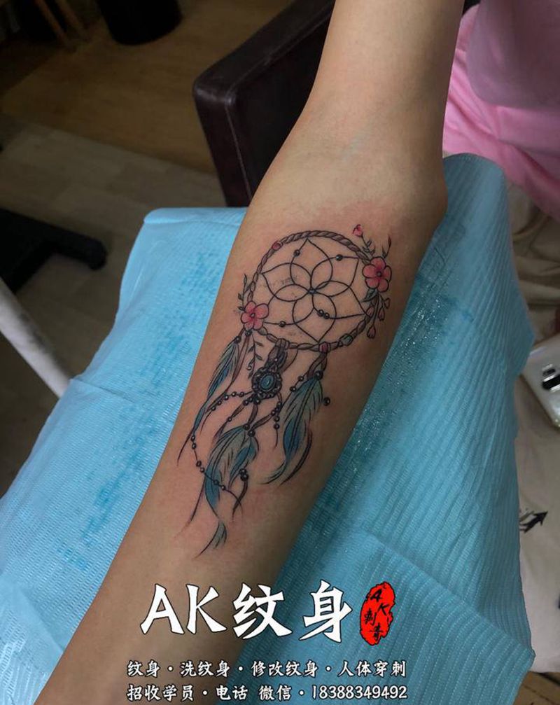 织梦网遮盖纹身图片_手臂新传统老传统纹身图案