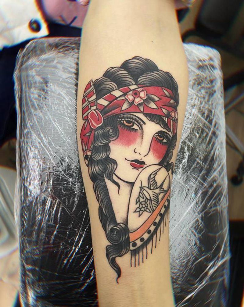 Old   School纹身图片_手臂纹身图案