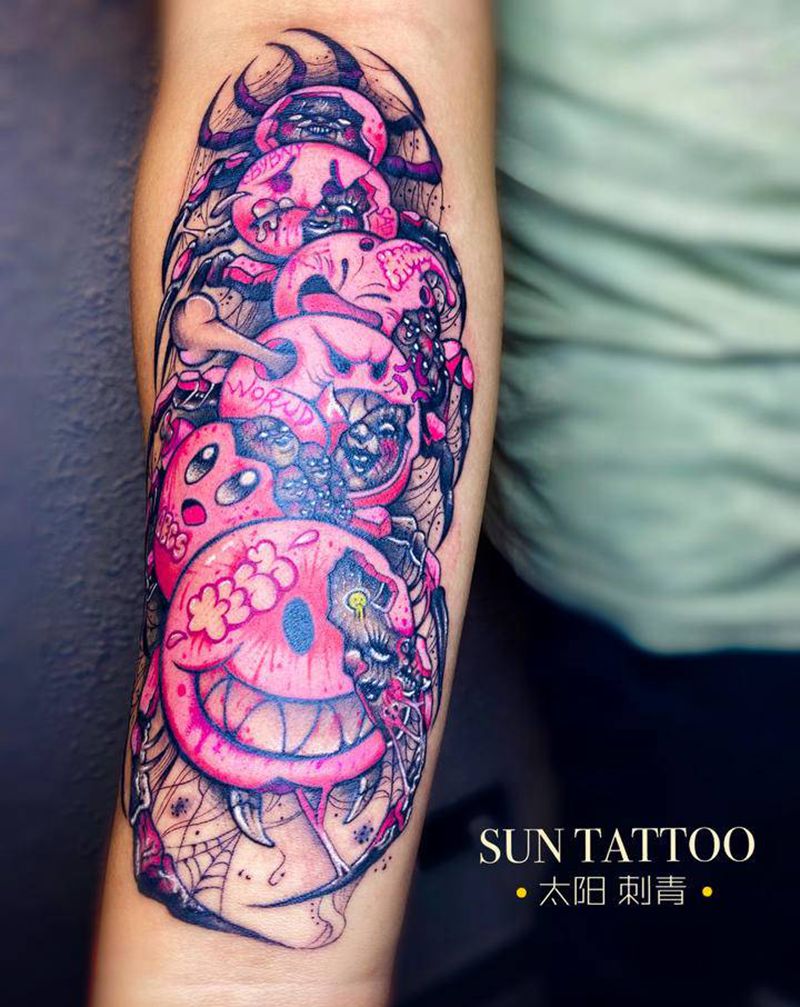 暗黑纹身图片_手部欧美写实纹身图案