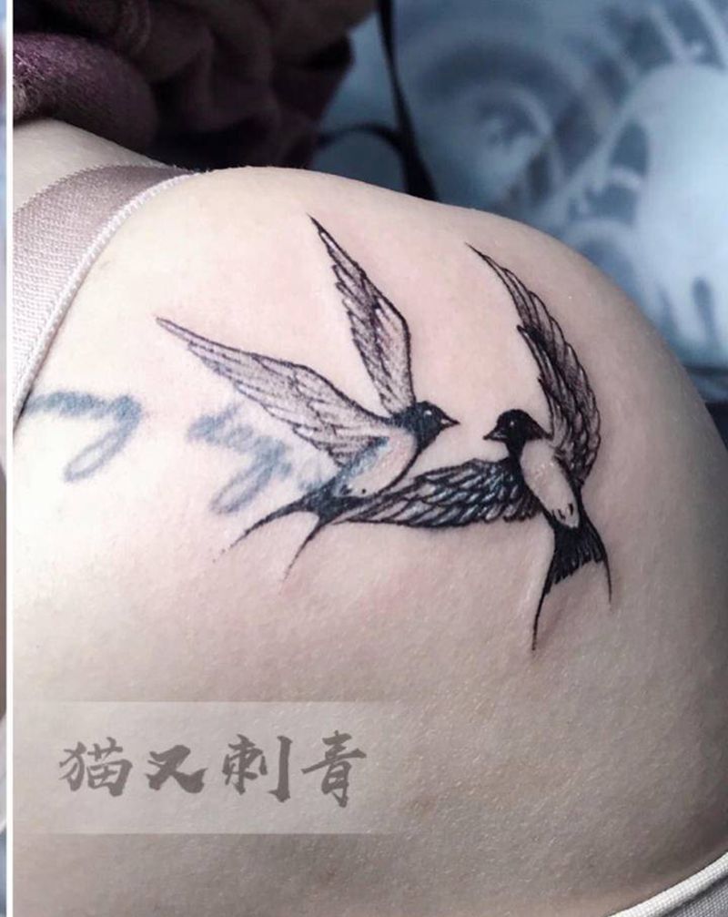 设计图稿，旧纹身遮盖纹身图片_肩部纹身图案