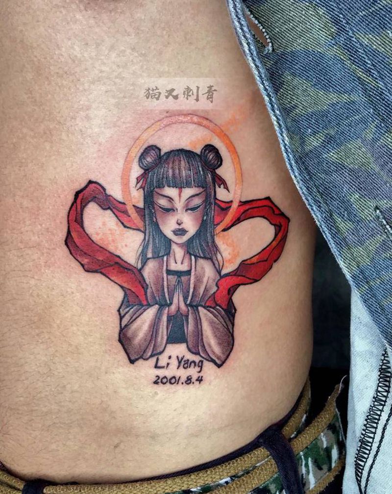 设计图稿纹身图片_腹部纹身图案