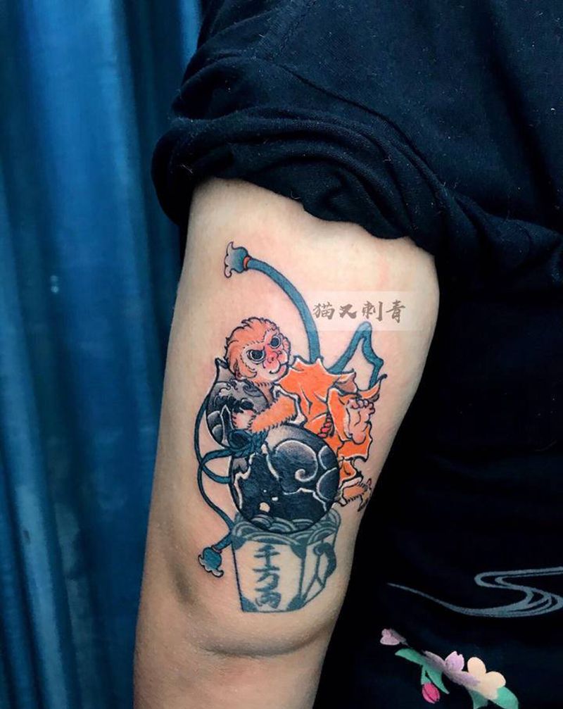 旧纹身添加修改纹身图片_手臂新传统纹身图案