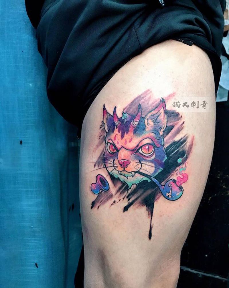 设计图纹身图片_New School纹身图案