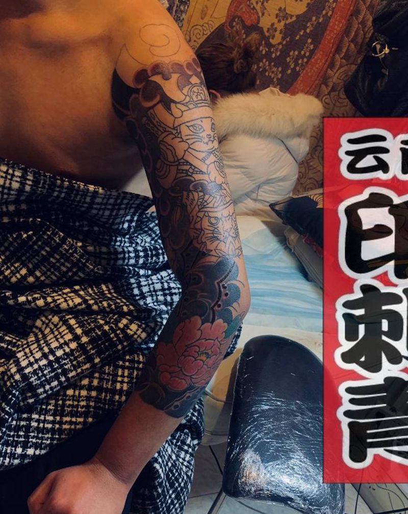 7分未完成纹身图片_手臂老传统纹身图案