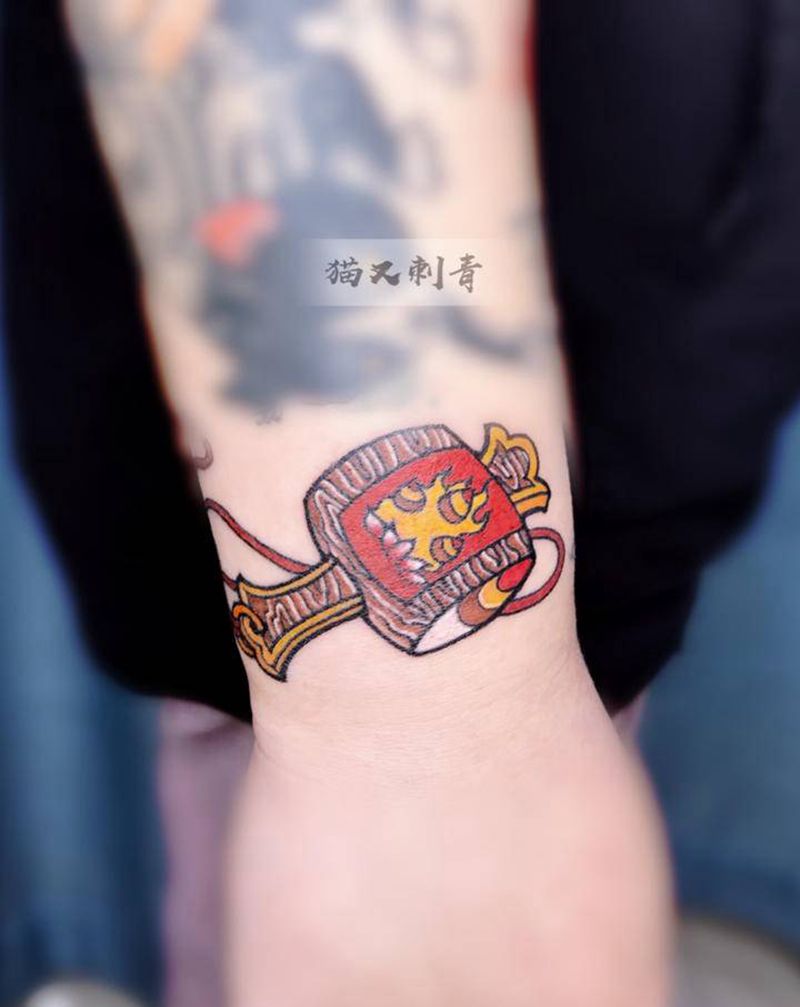 设计图稿纹身图片_手臂新传统纹身图案