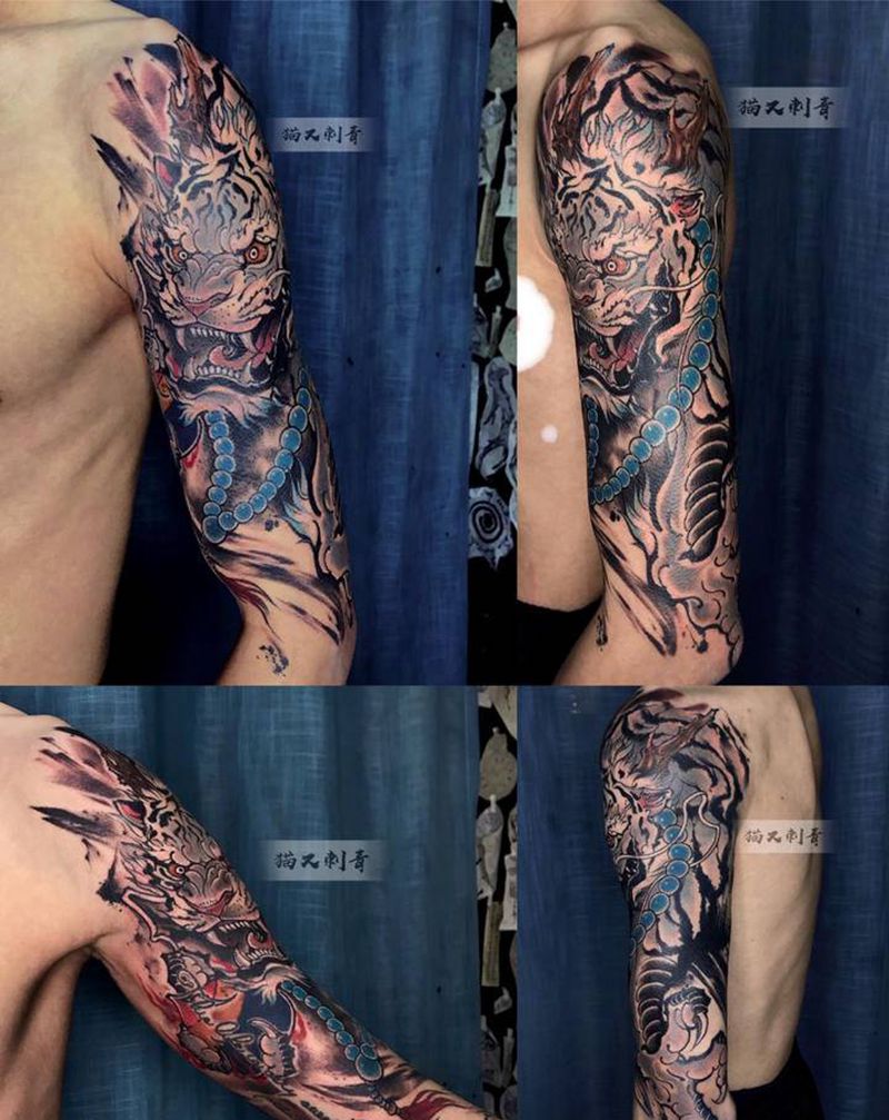 设计图稿纹身图片_手臂新传统纹身图案