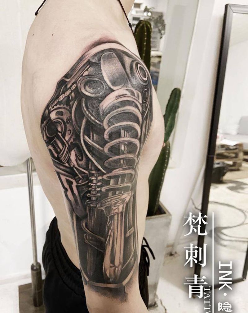 机械臂纹身图片_手臂纹身图案