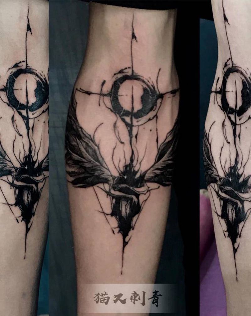 客带图修改设计纹身图片_手臂纹身图案