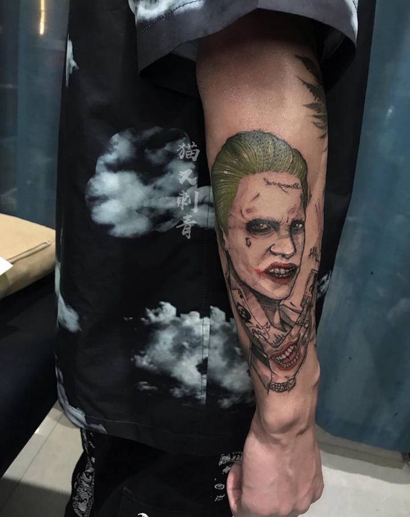 小布丁纹身图片_手臂欧美写实纹身图案