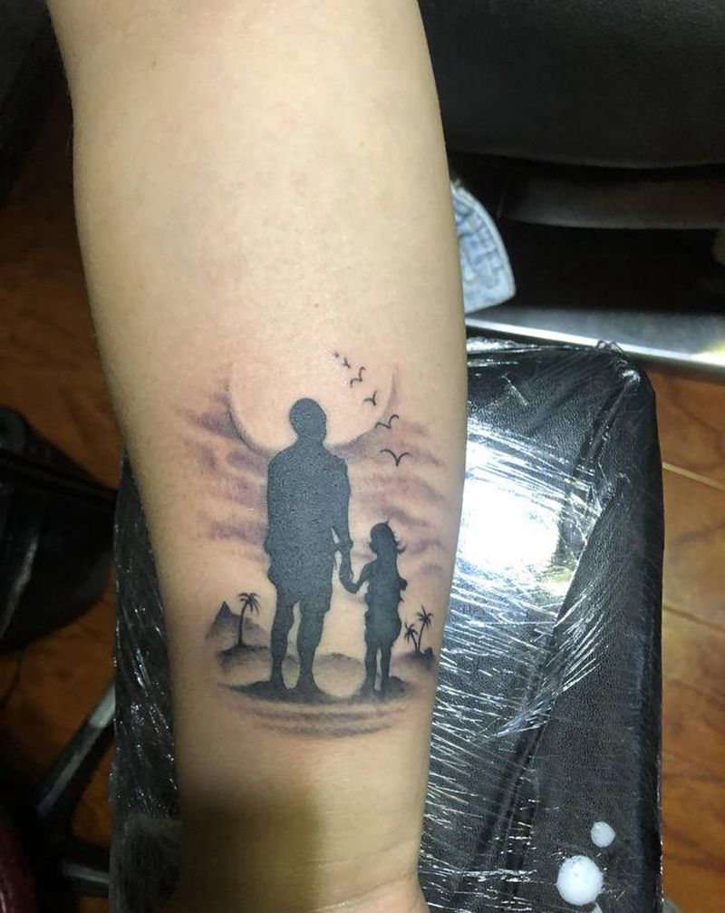 父亲独家定制纹身图片_手部纹身图案