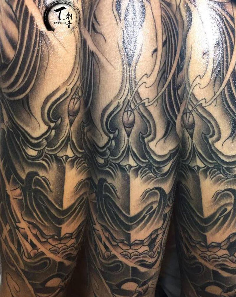 般若纹身图片_手臂新传统纹身图案