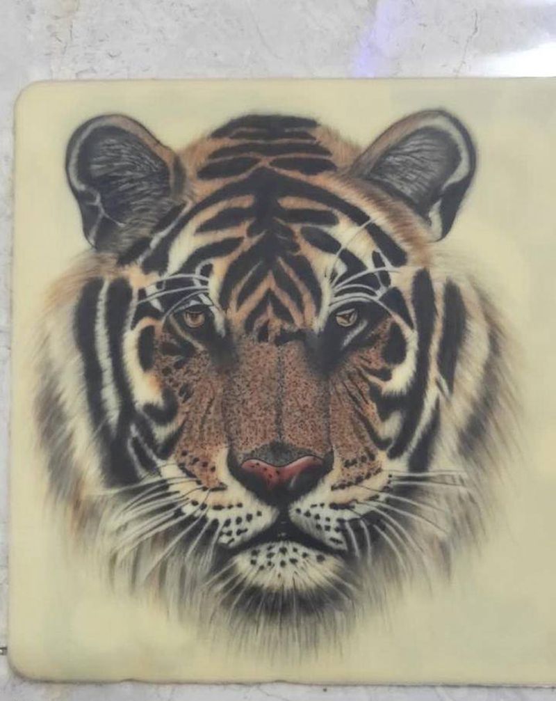 学员练习皮作品纹身图片_背部腿部老传统Old School纹身图案