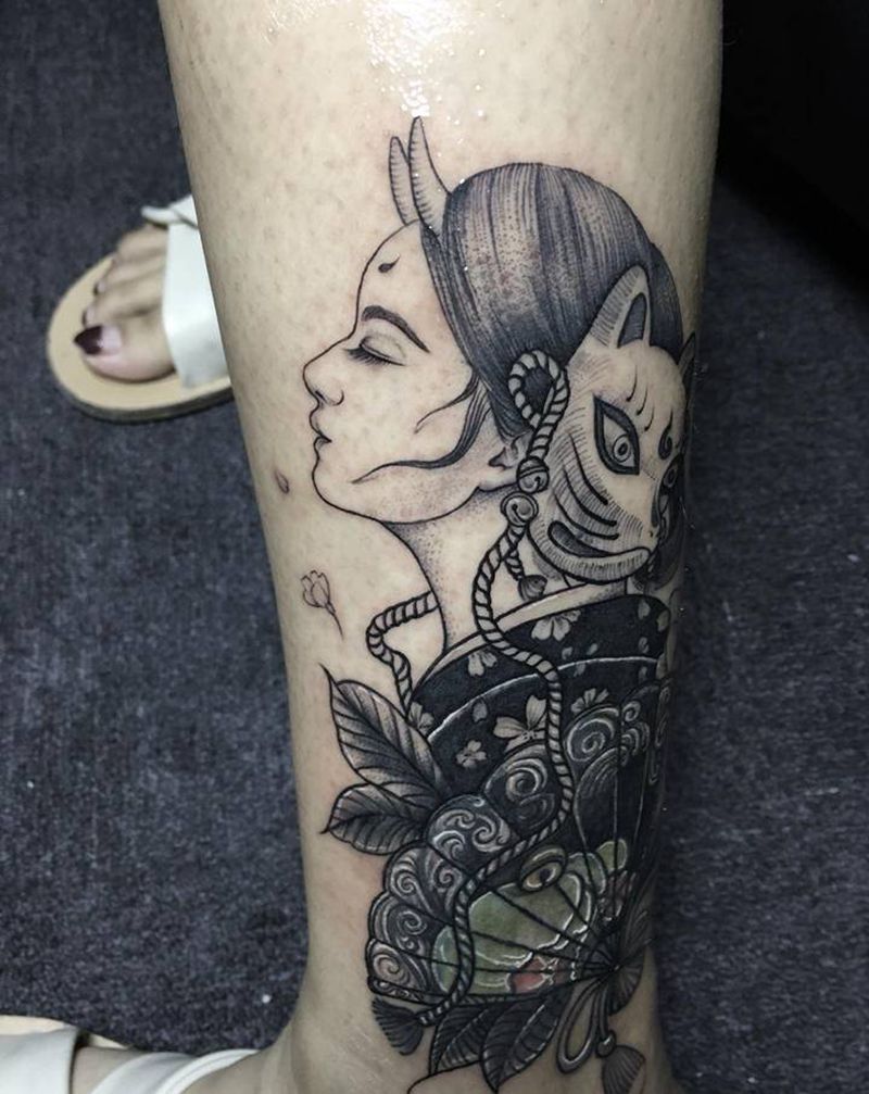 遮盖纹身图片_脚部纹身图案