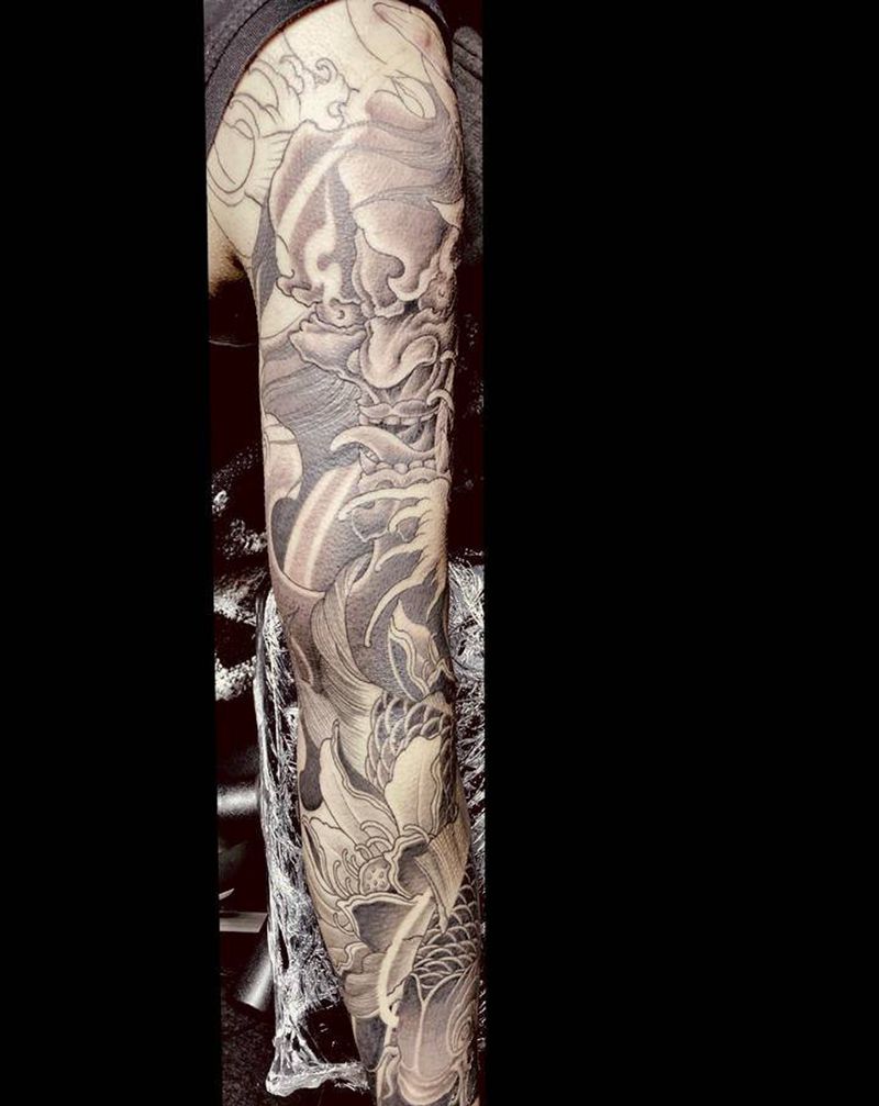 花臂纹身图片_手臂纹身图案