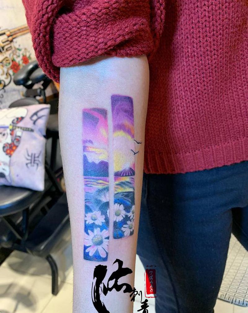 小清新纹身图片_手臂纹身图案