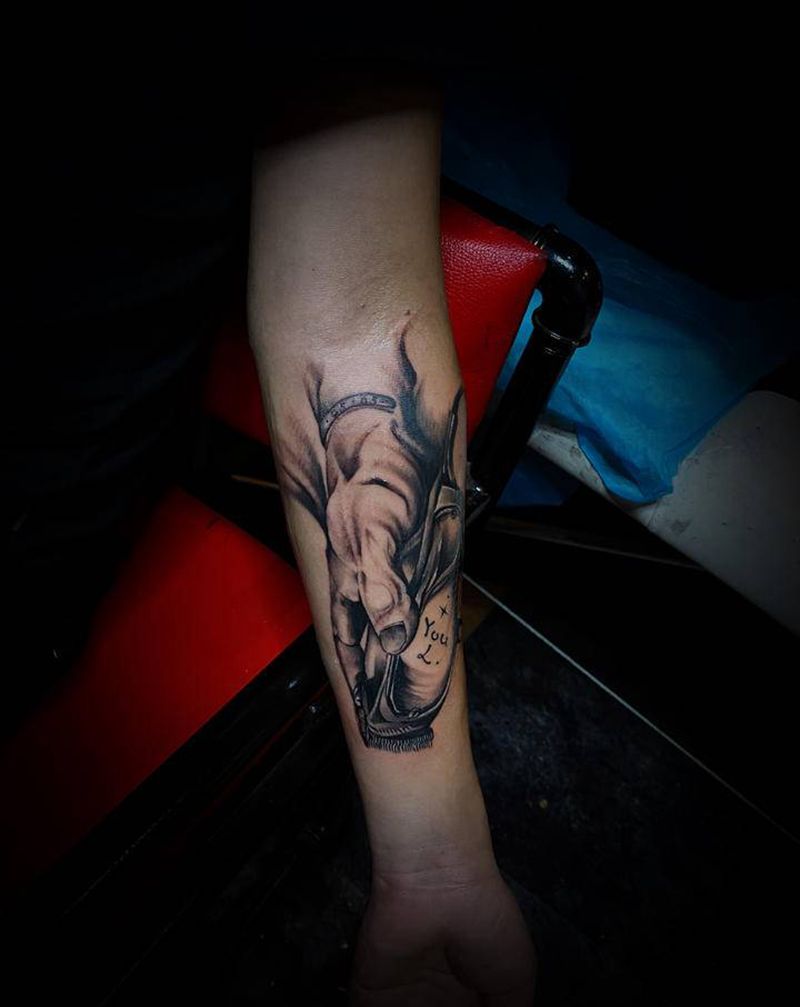 素描纹身图片_手臂欧美写实纹身图案