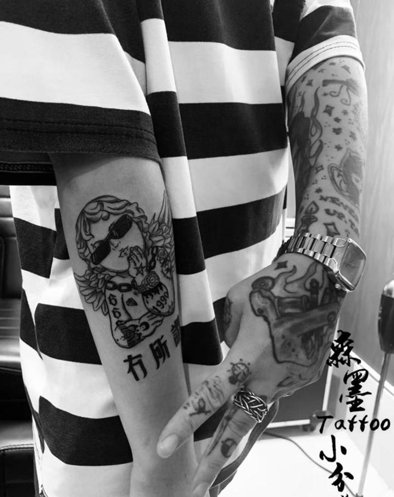 客人自己原创纹身图片_手臂纹身图案