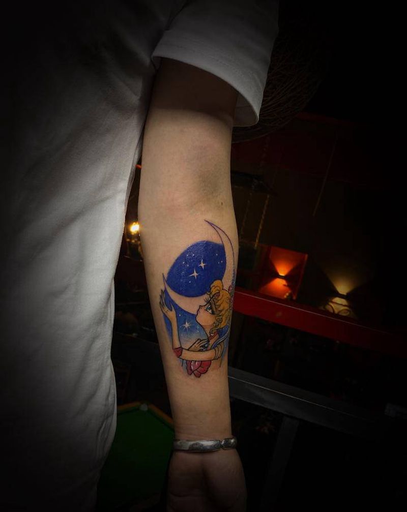 美少女战士纹身图片_手臂纹身图案