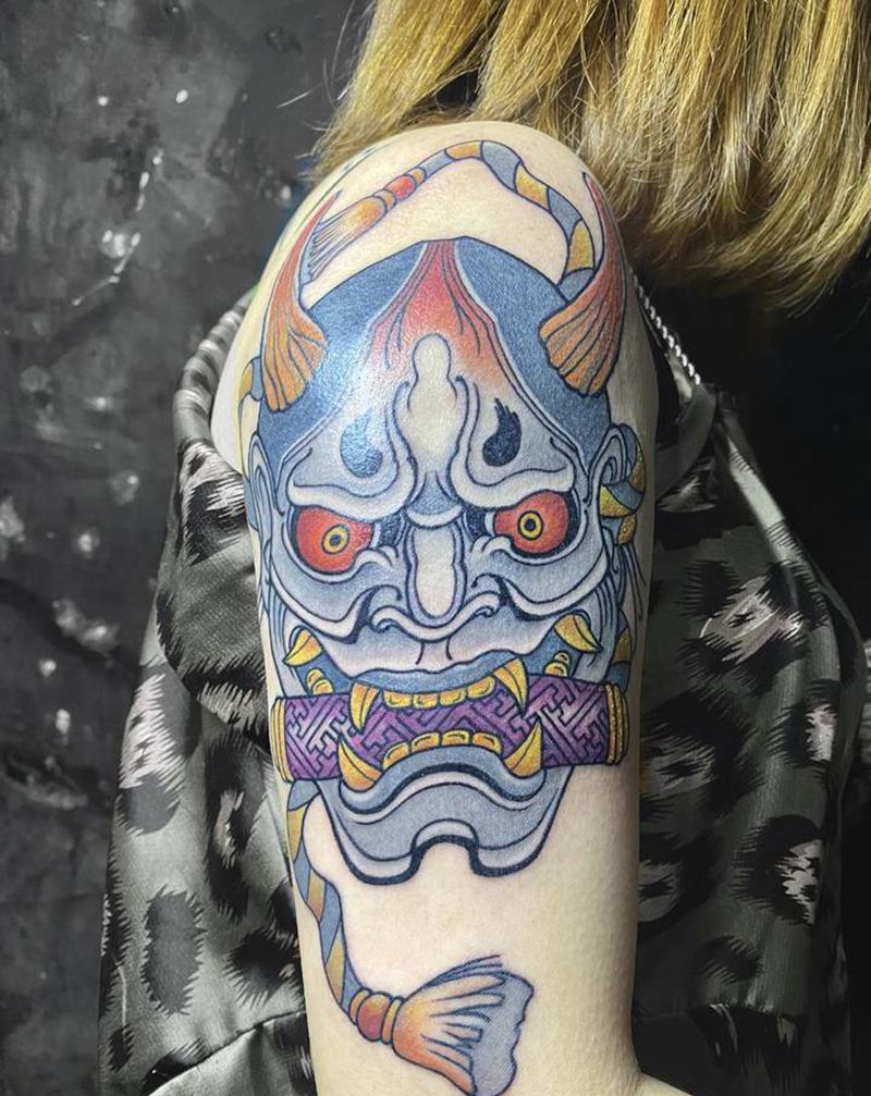 般若纹身图片_手臂新传统纹身图案