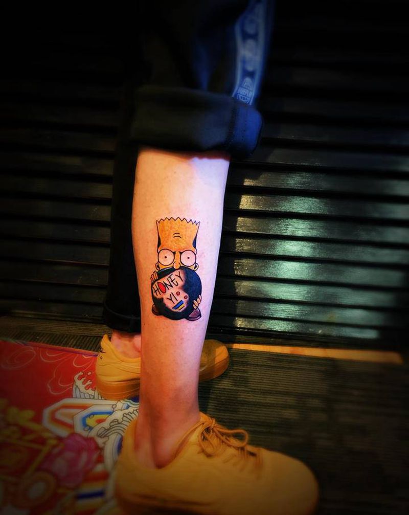 辛普森纹身图片_Old School纹身图案