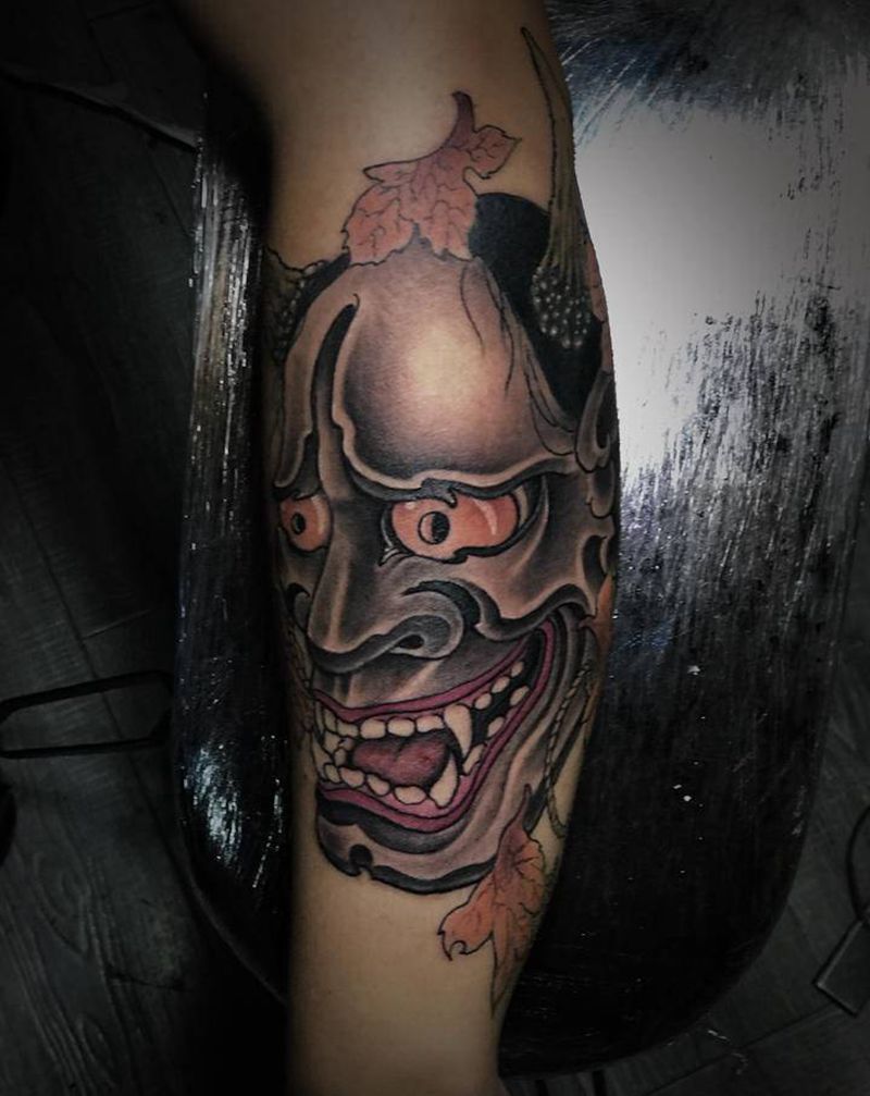 般若纹身图片_手臂新传统低调纹身图案