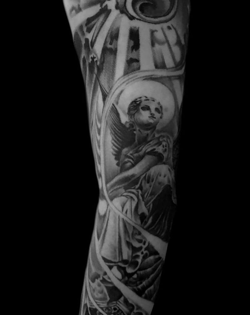 临摹作品纹身图片_手臂欧美写实纹身图案