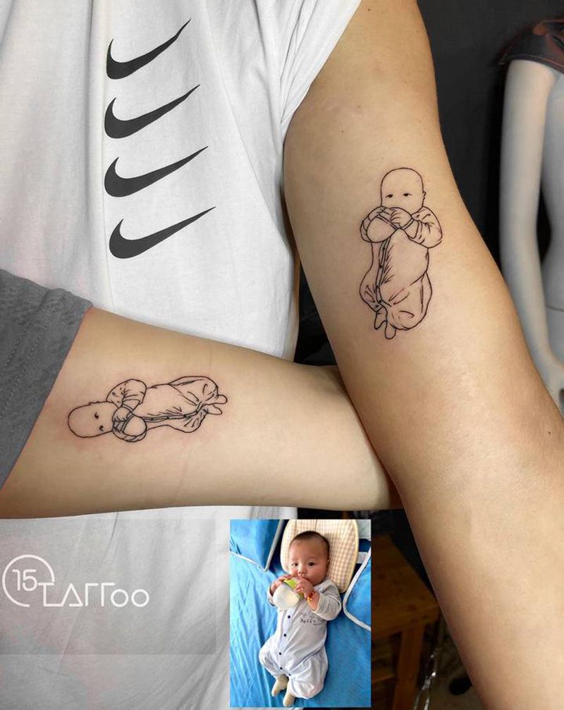 爱的结晶！纹身图片_手臂纹身图案