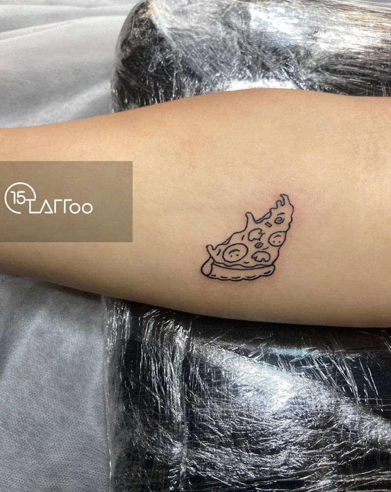 小披萨纹身图片_手臂纹身图案