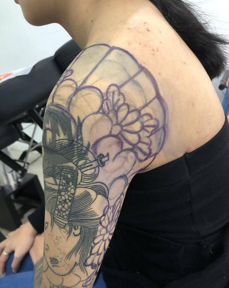 老传统纹身图片_手臂纹身图案