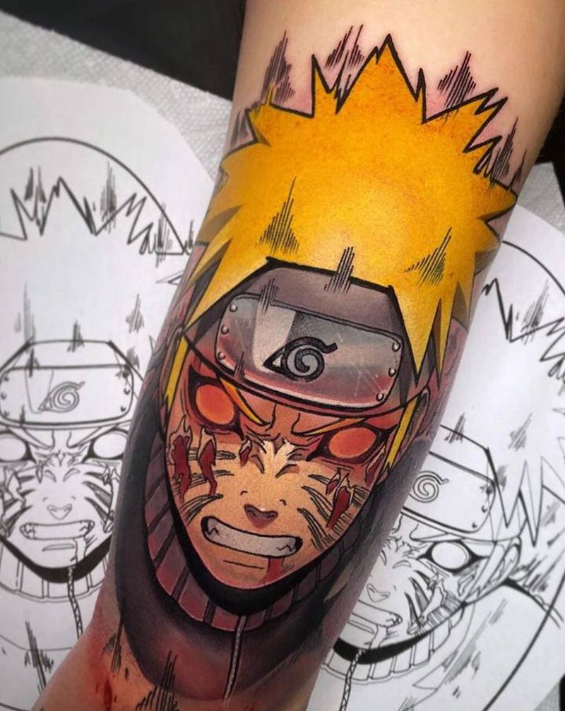 动漫元素分享纹身图片_动漫纹身图案