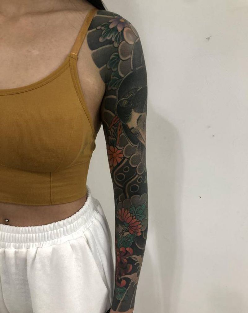 老传统纹身图片_手部手臂纹身图案