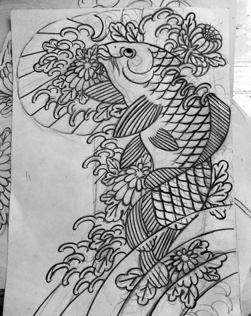 我的手稿纹身图片_老传统纹身图案