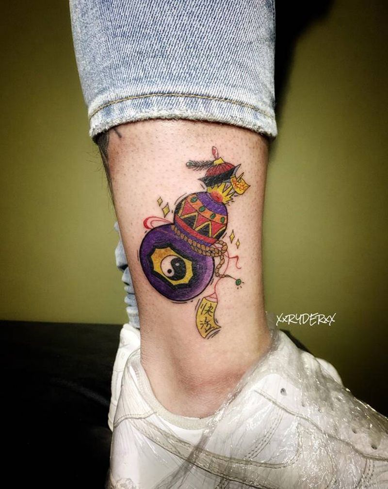 葫芦纹身图片_New School纹身图案