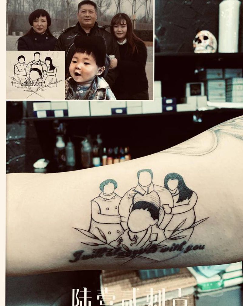 照片简笔画纹身图片_手臂纹身图案