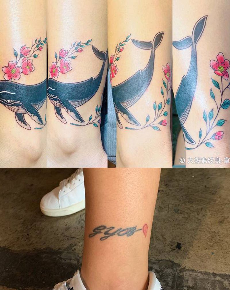 覆盖纹身图片_腿部纹身图案