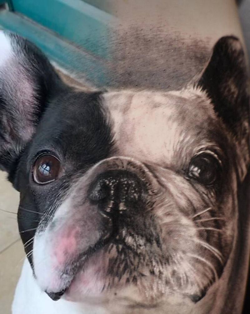 真实&写实纹身图片_脚部腿部欧美写实纹身图案