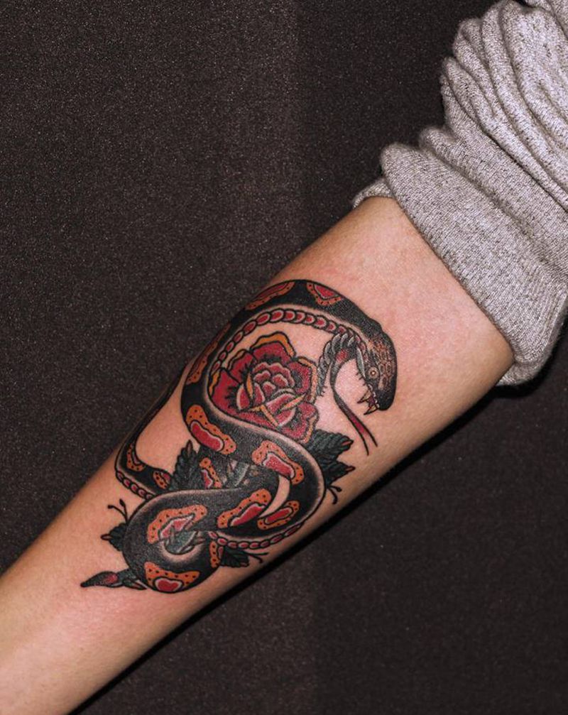 Old school纹身图片_手臂Old School纹身图案