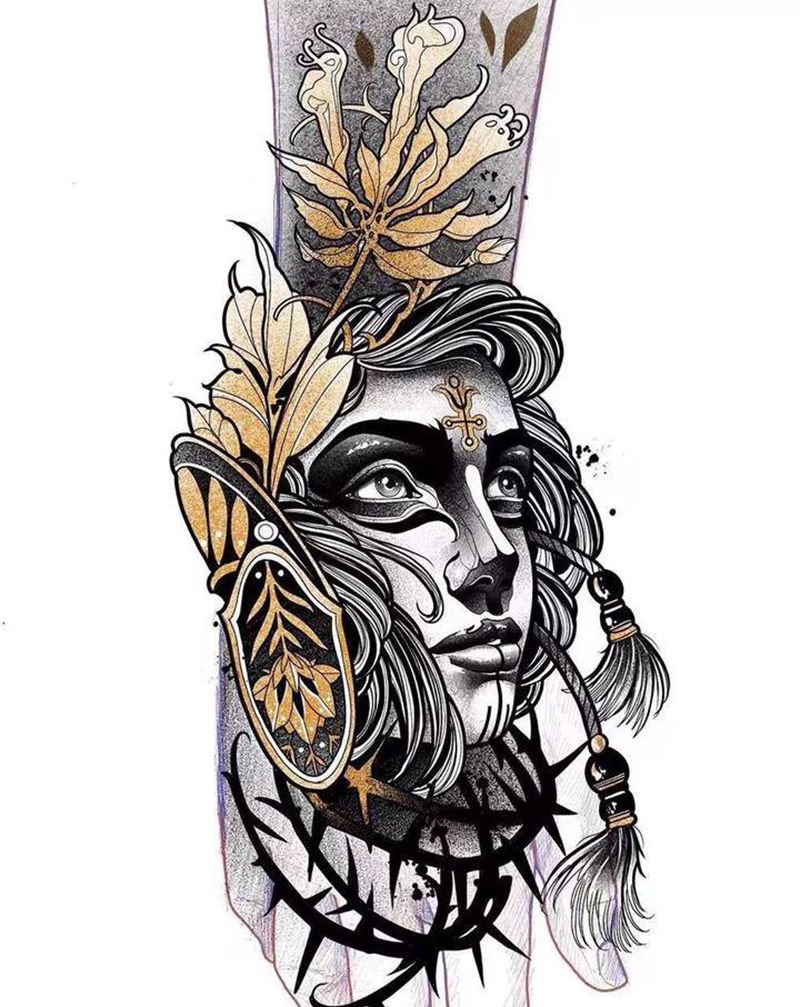 school精品无私推荐给大家纹身图片_手臂手部New School欧美写实纹身图案