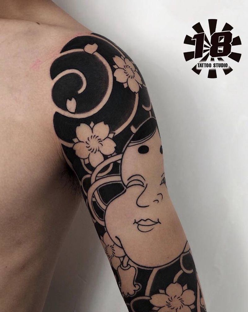 阿多福纹身图片_手臂老传统纹身图案