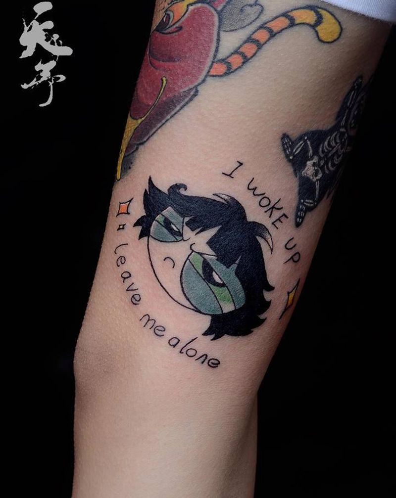 西安天予刺青彩色作品纹身图片_手臂New School纹身图案