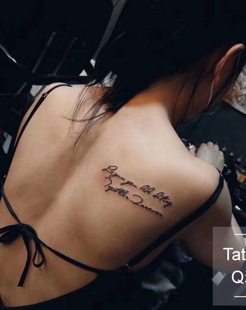 一组字体纹身图片_字体纹身图案