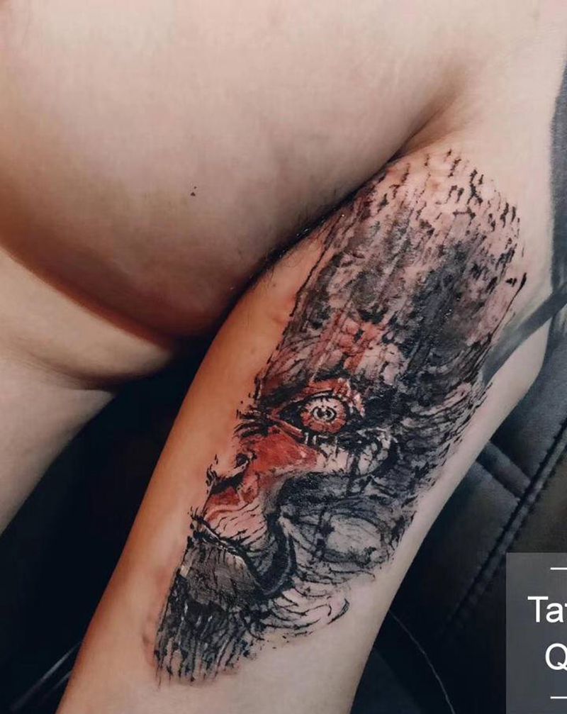 悟空纹身图片_手臂纹身图案