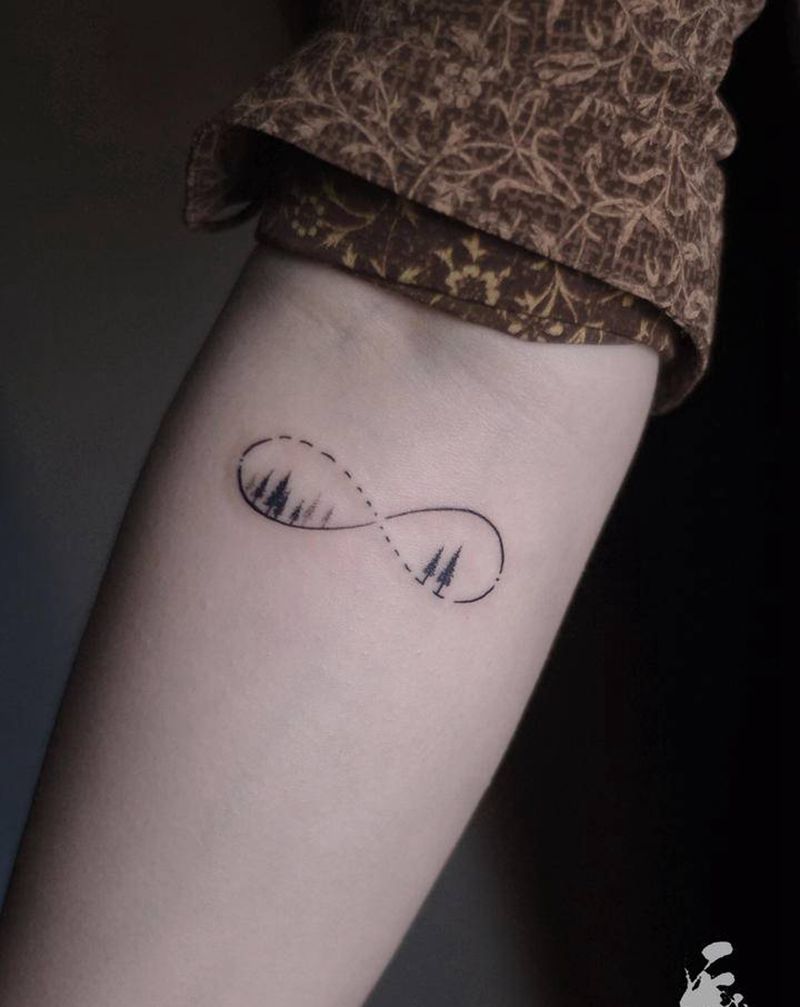 小清新纹身纹身图片_手臂纹身图案