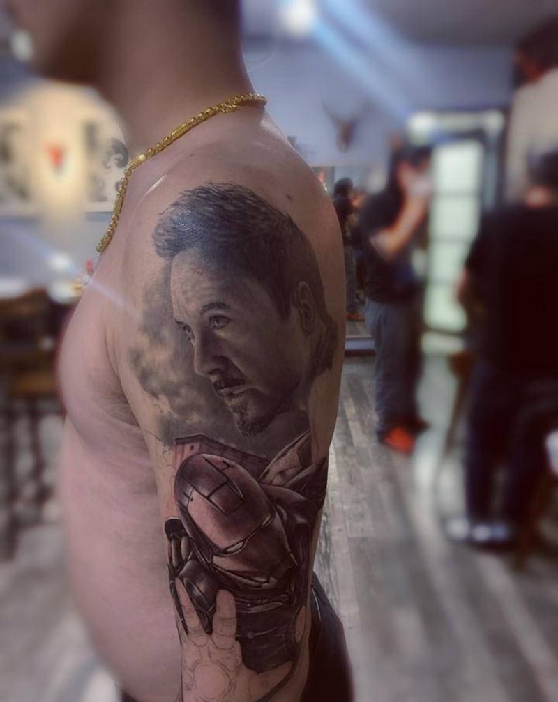 iron man纹身图片_手臂欧美写实纹身图案