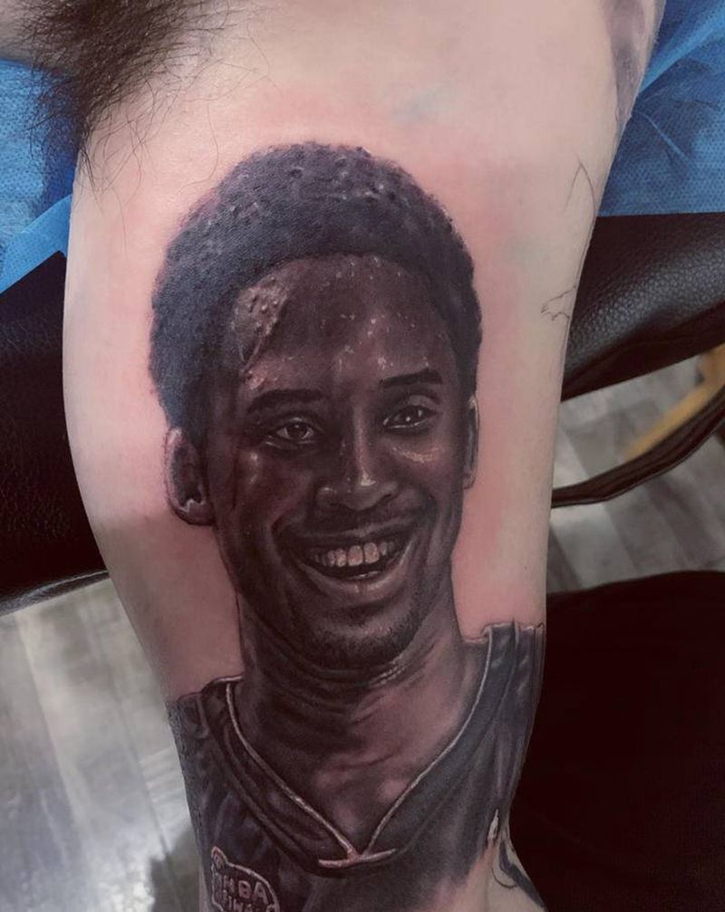 科比纹身图片_欧美写实纹身图案