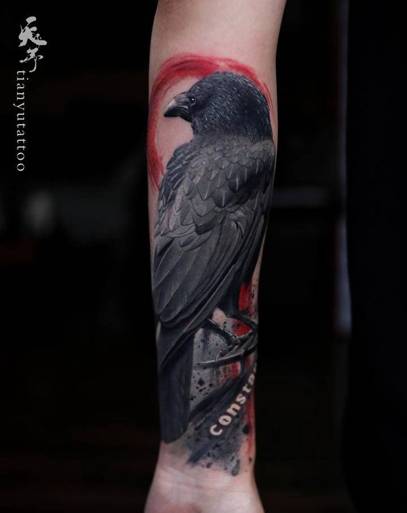 遮盖作品纹身图片_手臂欧美写实纹身图案